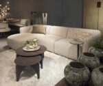 Modern living room with a comfortable sofa