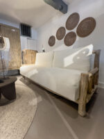 Modern bank with natural elements