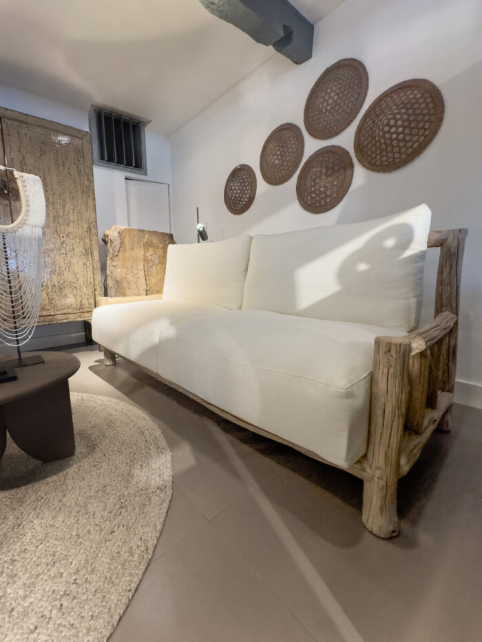 Modern bank with natural elements