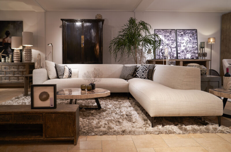 Modern living room with comfortable furniture