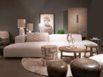 Modern living room with stylish furniture
