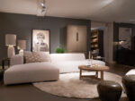 Modern living room with comfortable furniture