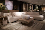 Modern living room with stylish furniture