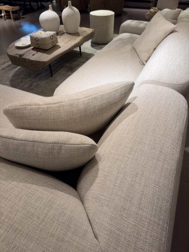 Modern living room with a comfortable sofa