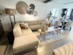 Modern living room with comfortable furniture