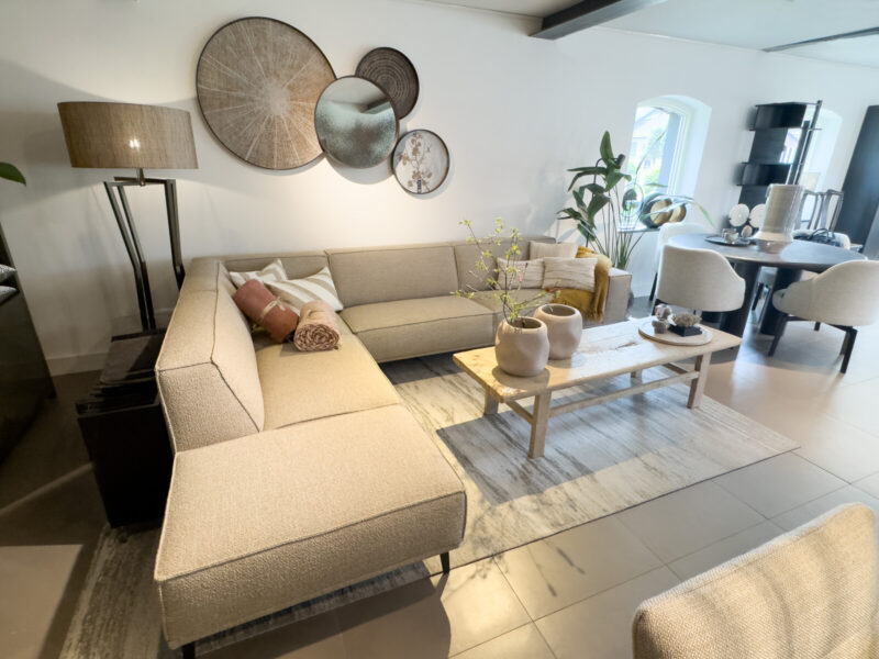 Modern living room with comfortable furniture