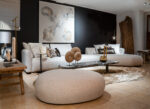 Modern living room with stylish furniture.