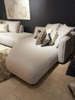 Modern sofa with cushions and texture