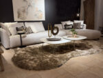 Modern living room with stylish furniture
