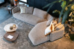 Modern living room with a comfortable sofa