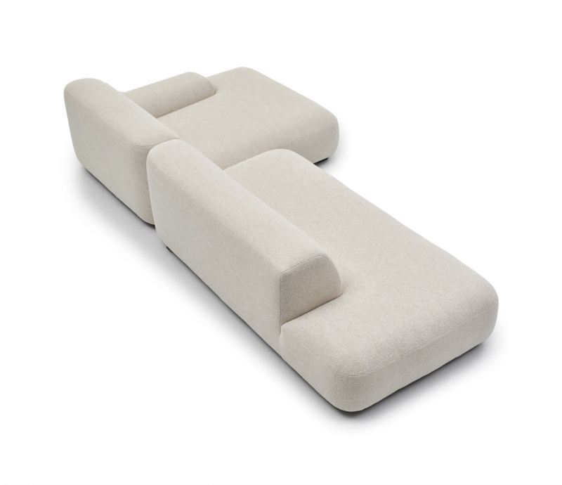 Modern, light, comfortable sofa.
