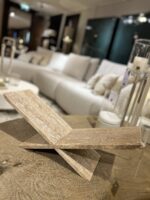 Decorative object on wooden table