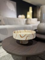 Decorative bowl on a wooden table