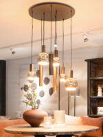 Riva pendant light - round, 8-light