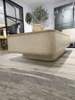 Salontafel beton en olmenhouten blad